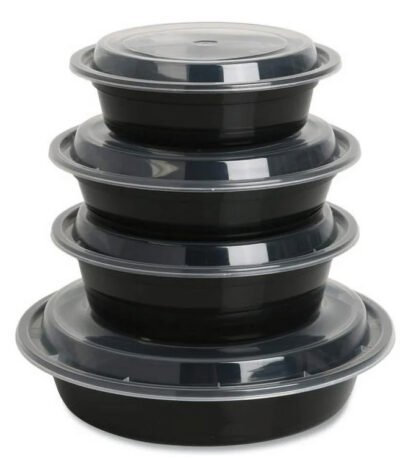 Round-black-base-container